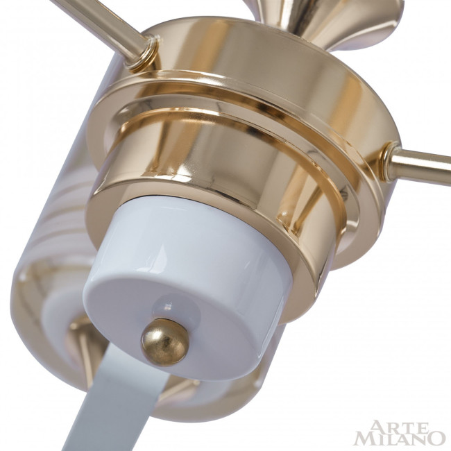 Подвесная люстра Arte Milano Florentia-6087 306087/3 Wh/Gd Подвесная люстра Arte Milano Florentia-6087 306087/3 Wh/Gd