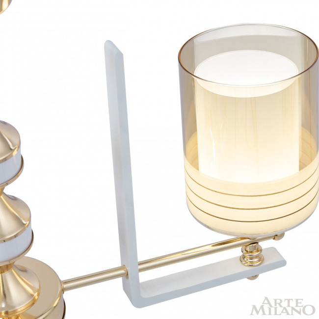 Подвесная люстра Arte Milano Florentia-6087 306087/3 Wh/Gd Подвесная люстра Arte Milano Florentia-6087 306087/3 Wh/Gd