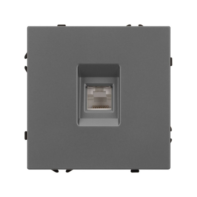 Механизм компьютерной розетки Arlight SCT-NOBE-MPC1-SFPL-GR (RJ-45, CAT6) 054307