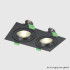 Встраиваемый светильник Crystal Lux CLT 002C2 BL V2 Встраиваемый светильник Crystal Lux CLT 002C2 BL V2