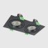 Встраиваемый светильник Crystal Lux CLT 002C2 BL V2 Встраиваемый светильник Crystal Lux CLT 002C2 BL V2