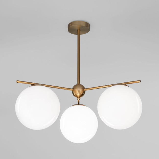 Люстра на штанге Eurosvet Marbella 60147/3 латунь a063853 Люстра на штанге Eurosvet Marbella 60147/3 латунь a063853