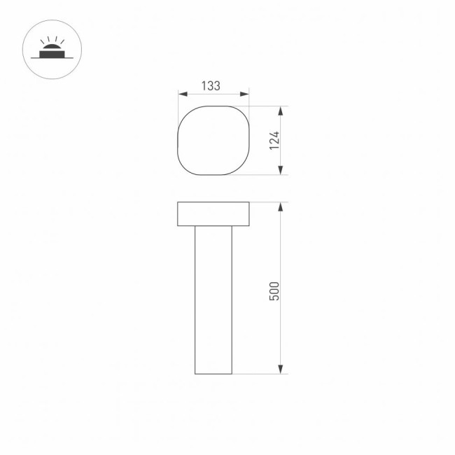 Садовый светильник Arlight Lgd-swamp-boll 029968 Садовый светильник Arlight Lgd-swamp-boll 029968