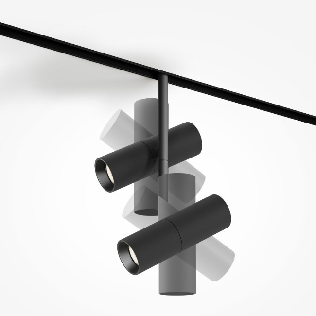 Трековый магнитный светильник Maytoni Elti Duo TR005-2-2X12W4K-B Трековый магнитный светильник Maytoni Elti Duo TR005-2-2X12W4K-B