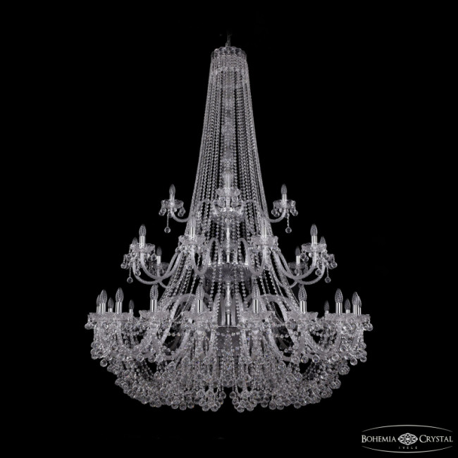 Подвесная люстра Bohemia Ivele Crystal 1409/20+10+5/530/h-203/3d Ni