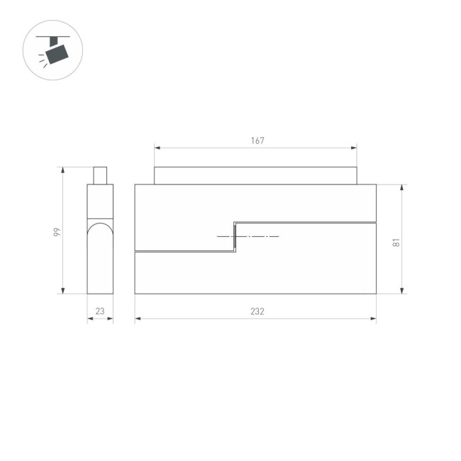 Трековый светильник Arlight Mag-Orient-Laser-Fold-S230-12W Warm3000 034642(1) Трековый светильник Arlight Mag-Orient-Laser-Fold-S230-12W Warm3000 034642(1)