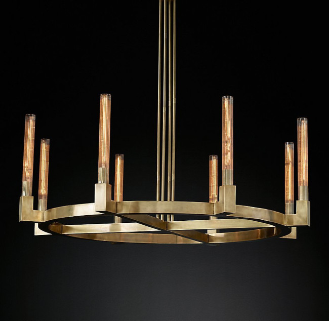 Подвесная люстра Delight Collection Cannele KM0550P-8 brass Подвесная люстра Delight Collection Cannele KM0550P-8 brass