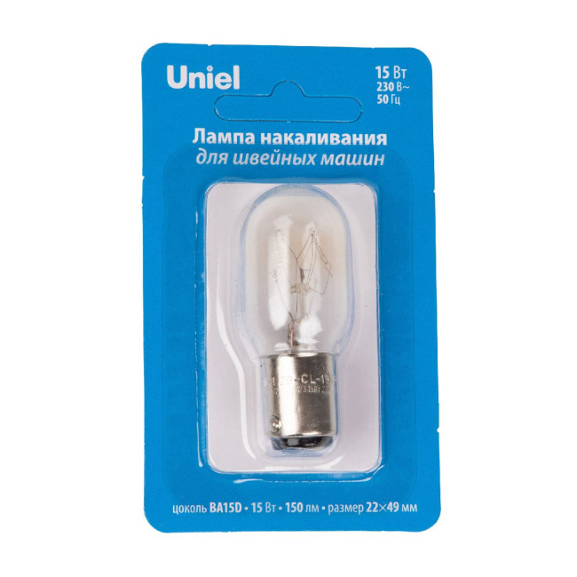 Лампа накаливания Uniel IL-F22-CL-15/BA15D UL-00010984 Лампа накаливания Uniel IL-F22-CL-15/BA15D UL-00010984