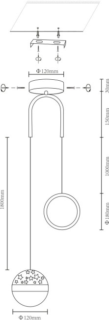Подвесной светильник Velante 431-106-02