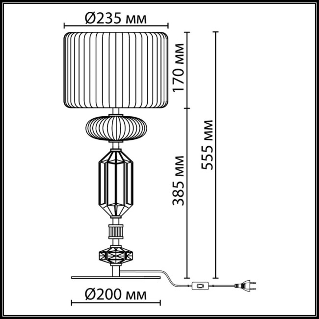 Настольная лампа Odeon Light Modern Terra 5414/2TA Настольная лампа Odeon Light Modern Terra 5414/2TA