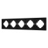 Рамка пластиковая на 5 постов Arlight FRM-TENDO-SFPL-5-BK 054657 Рамка пластиковая на 5 постов Arlight FRM-TENDO-SFPL-5-BK 054657