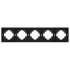 Рамка пластиковая на 5 постов Arlight FRM-TENDO-SFPL-5-BK 054657 Рамка пластиковая на 5 постов Arlight FRM-TENDO-SFPL-5-BK 054657