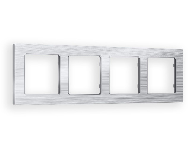 Рамка четырехместная Ambrella Volt Platos AF550104 Рамка четырехместная Ambrella Volt Platos AF550104