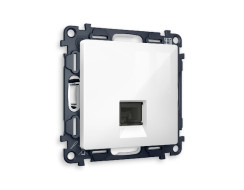 Комплект механизма компьютерной розетки RJ-45(8P8C) CAT6 со шторкой Ambrella Volt Alfa MA112010