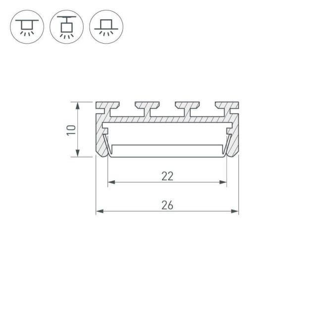 Профиль Arlight PLS-LOCK-2000 ANOD 016397 Профиль Arlight PLS-LOCK-2000 ANOD 016397