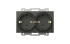 Розетка двухместная с заземлением ELBI Zena Vega 609-011100-907 Розетка двухместная с заземлением ELBI Zena Vega 609-011100-907
