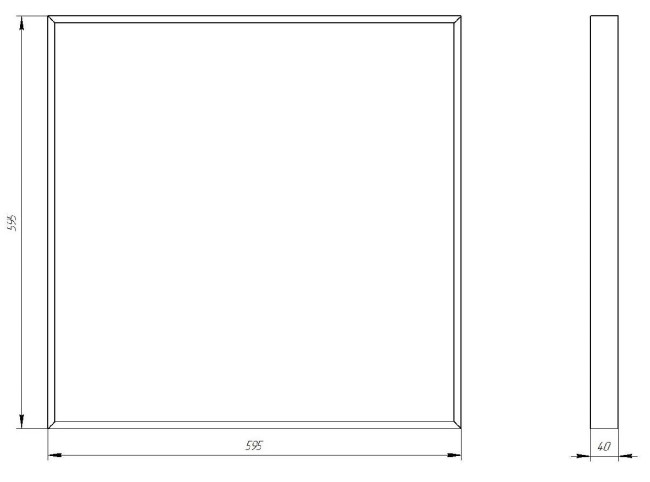 Светодиодная панель Эра SPO-910-1-40K-032 Б0046471