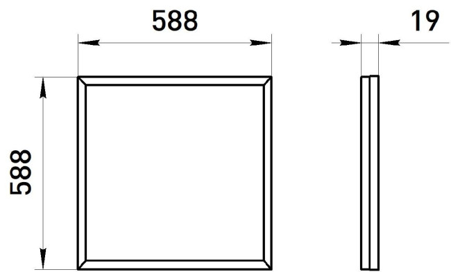 Светодиодная панель Эра SPO-14-38-4K-BL Б0063054 Светодиодная панель Эра SPO-14-38-4K-BL Б0063054