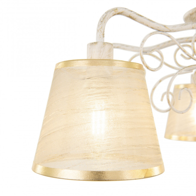 Потолочная люстра Arte Milano 341120/8 WT+G Потолочная люстра Arte Milano 341120/8 WT+G