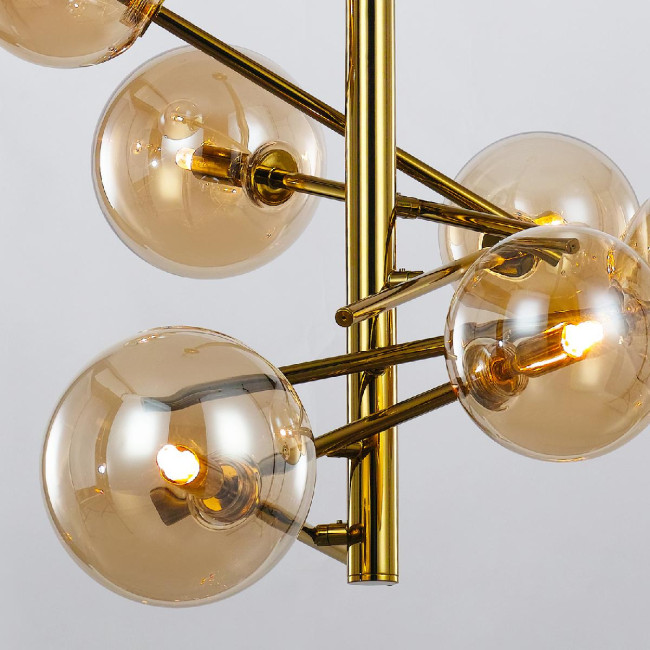 Люстра на штанге Delight Collection Globe Mobile MX19009070-6B gold