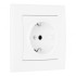Комплект розетки с/з и шторками и рамкой Arte Milano SET06-1-40-1 white Комплект розетки с/з и шторками и рамкой Arte Milano SET06-1-40-1 white