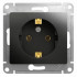 Розетка с/з, 16А Systeme Electric Glossa Антрацит GSL000743 Розетка с/з, 16А Systeme Electric Glossa Антрацит GSL000743