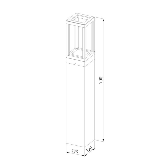 Ландшафтный светодиодный светильник Elektrostandard Frame 1529 TECHNO LED серый 4690389172373  a051860 Ландшафтный светодиодный светильник Elektrostandard Frame 1529 TECHNO LED серый 4690389172373  a051860
