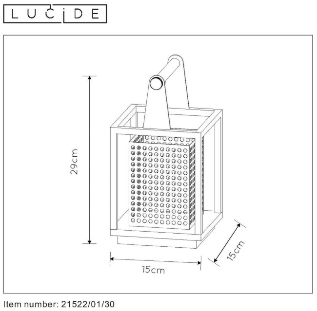 Настольная лампа Lucide SANSA 21522/01/30 Настольная лампа Lucide SANSA 21522/01/30