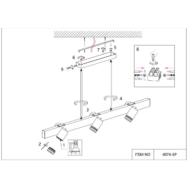 Подвесная люстра Favourite Six 4074-6P