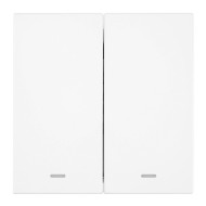 Выключатель 2-клавишный c индикатором (механизм) Stekker Мия 250В 10А RSW10-3102-01 белая магнолия 50432