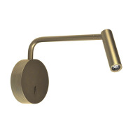 Настенный светильник Arlight SP-VERDI-LONG-WALL-3W Warm3000 (BR, 20 deg, 230V) (IP20 Металл) 058490
