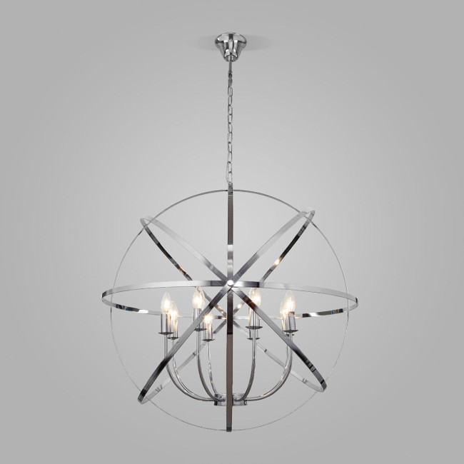 Подвесная люстра Eurosvet Santi 60139/8 хром