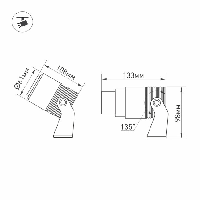 Уличный светильник Arlight ALT-RAY-ZOOM-R61-12W Warm3000 (DG, 10-60 deg, 230V) (IP67 Металл) 026447(2) Уличный светильник Arlight ALT-RAY-ZOOM-R61-12W Warm3000 (DG, 10-60 deg, 230V) (IP67 Металл) 026447(2)