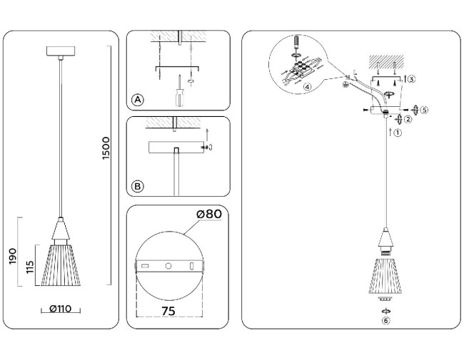 Подвесной светильник Ambrella Light High Light Heigh Light LH58111 Подвесной светильник Ambrella Light High Light Heigh Light LH58111