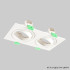 Встраиваемый светильник Crystal Lux CLT 002C2 WH V2 Встраиваемый светильник Crystal Lux CLT 002C2 WH V2