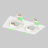 Встраиваемый светильник Crystal Lux CLT 002C2 WH V2 Встраиваемый светильник Crystal Lux CLT 002C2 WH V2