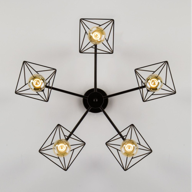 Потолочная люстра Eurosvet Trappola 70107/5 черный