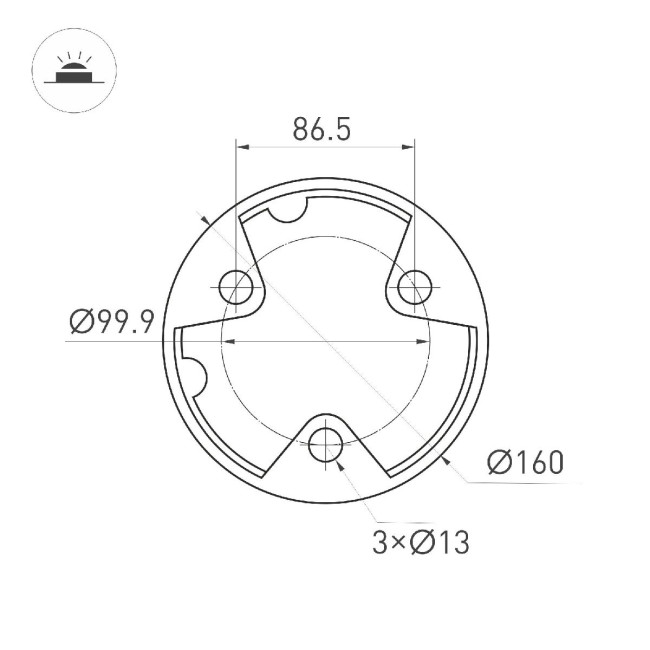 Ландшафтный светильник Arlight LGD-LANDMARK-BOLL-H1000-20W Warm3500-MIX 047691