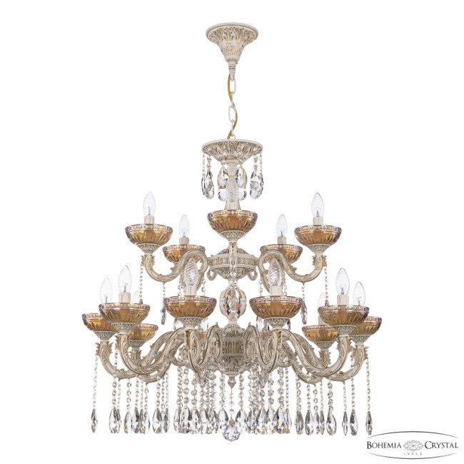 Подвесная люстра Bohemia Ivele Crystal AL79101/10+5/250/2D A WMG P Shampan/M-1G Подвесная люстра Bohemia Ivele Crystal AL79101/10+5/250/2D A WMG P Shampan/M-1G