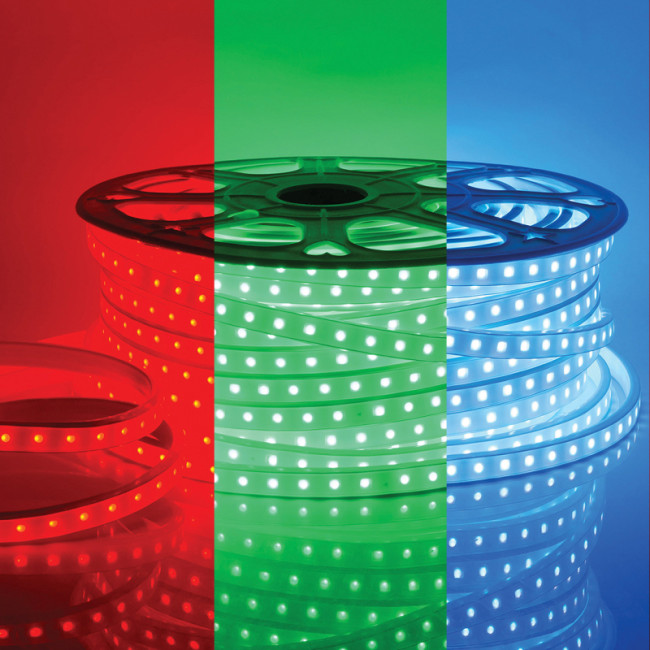 Светодиодная лента Apeyron 220В СТ 10Вт/м smd5050 60д/м IP65 50м RGB 10-64 Светодиодная лента Apeyron 220В СТ 10Вт/м smd5050 60д/м IP65 50м RGB 10-64