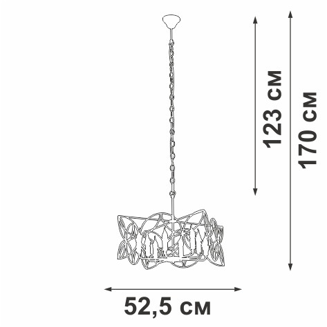 Подвесная люстра Vitaluce V3008-8/8