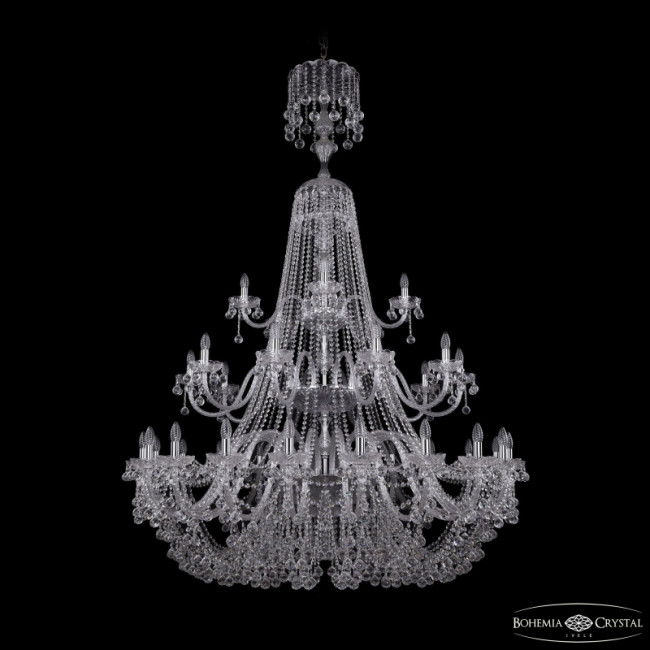 Подвесная люстра Bohemia Ivele Crystal 1409/20+10+5/530/XL-203/3d Ni