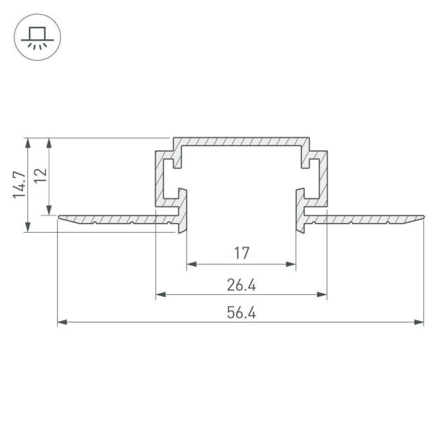 Профиль Arlight TEK-PDS-D-2000 026515