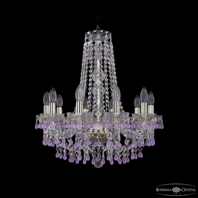 Подвесная люстра Bohemia Ivele Crystal 1410/10/195/h-60 G V7010