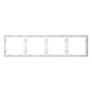 Рамка на 4 поста Voltum S70 VLS100402 (белый матовый)