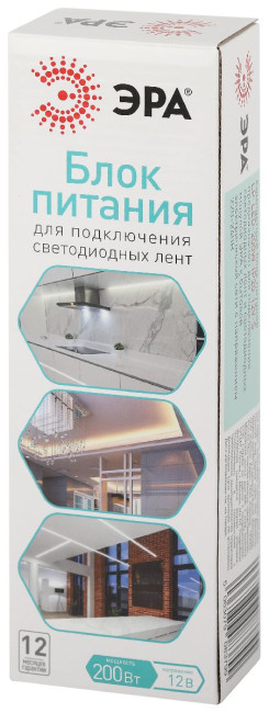 Блок питания Эра 200Вт DC12В 16.66A IP20 LP-LED-200W-IP20-12V-S Б0061126 Блок питания Эра 200Вт DC12В 16.66A IP20 LP-LED-200W-IP20-12V-S Б0061126