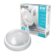 Настенно-потолочный светодиодный светильник Gauss Qplus 142411208-S Настенно-потолочный светодиодный светильник Gauss Qplus 142411208-S