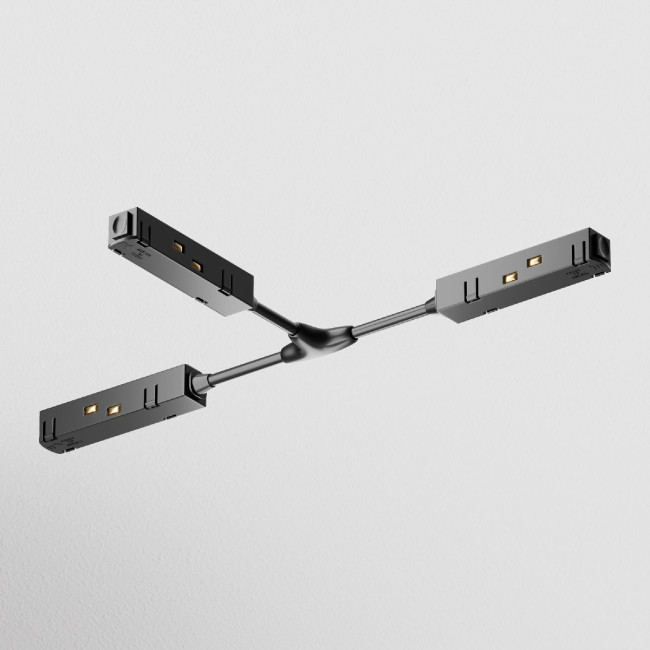 T-образный коннектор питания для магнитного шинопровода Maytoni Technical Magnetic track system Gravity TRA004CWT-22B