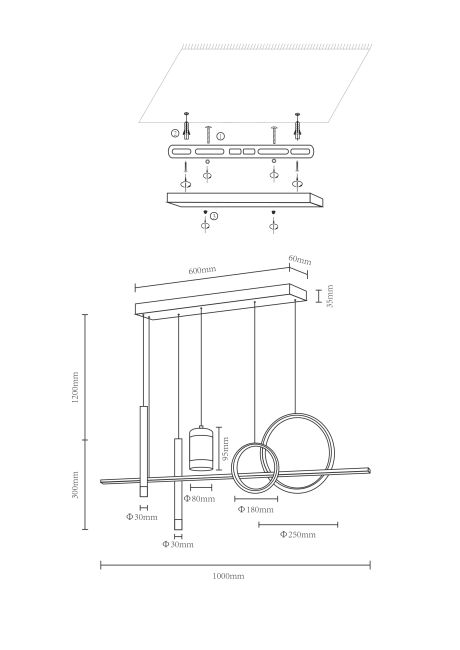 Подвесная люстра Velante 431-106-06 Подвесная люстра Velante 431-106-06