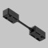 Cоединитель питания для магнитного шинопровода IMEX Ut25 IL.0007.3010-163-BK Cоединитель питания для магнитного шинопровода IMEX Ut25 IL.0007.3010-163-BK